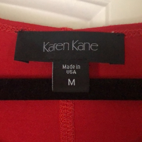 Karen Kane T-shirt dress. True red. Sz M. - Picture 3 of 4